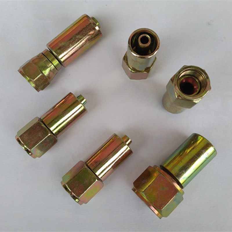 铁氟龙管扣压啤喉高温接头不锈钢编织管液压接头铁弗龙管压管接头