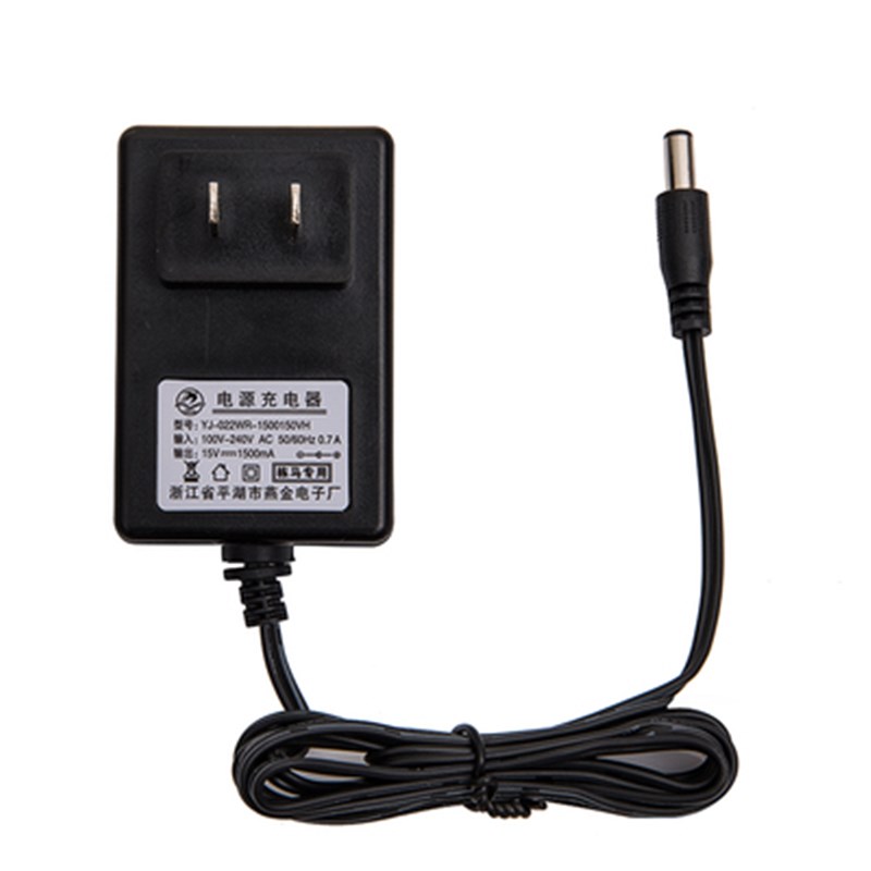 户外移动拉杆音响15V电池电瓶儿童电动童车充电器四轮玩具适配器