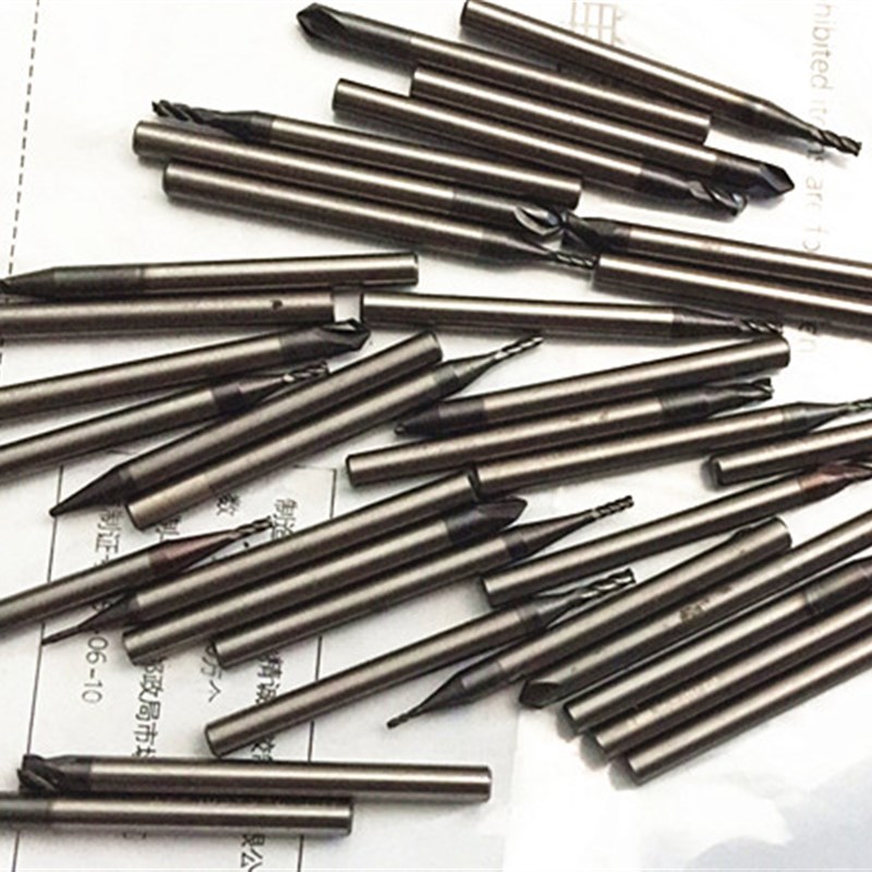 硬质合金 钨钢圆棒4MM*4.0-4.5CM 带刃 旧刀棒 精雕进口铣刀棒