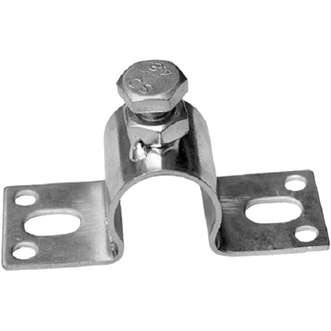 镀锌管卡活动卡口卡扣U型卡扣4分钢管固定卡顶丝管夹DN15管卡配件