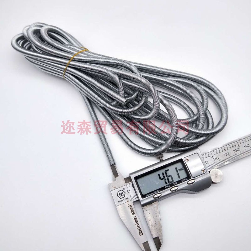 弹簧钢丝护套 机床液压油管保护套润滑尼龙油管 弹簧保护套4mm6mm