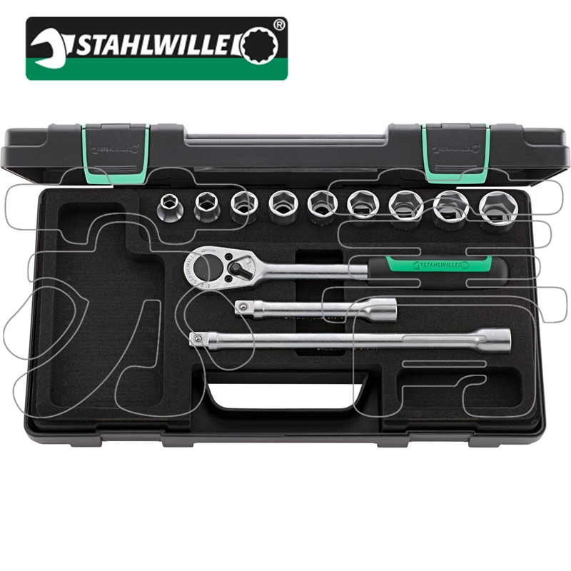 德国原装进口达威力STAHLWILLE  1/2棘轮套筒扳手套装52/9/3