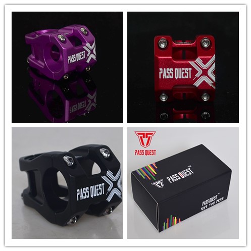 台产PASS QUEST 硬尾AM 速降山地车铝合金CNC31.8*28.6*35 短把立