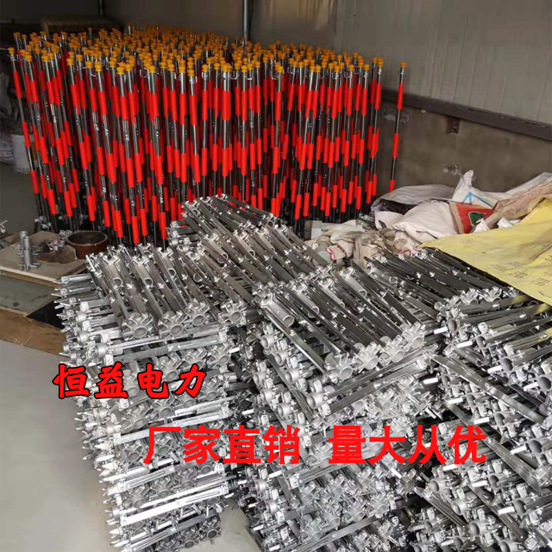 电力围栏支架插地式不锈钢防护杆伞式安全围栏支架施工隔离围栏网