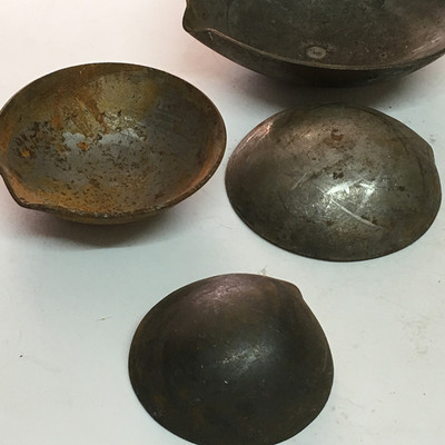 包邮铁勺 压铸机配件 不锈钢勺 打渣勺 铝水勺勺头小勺 舀料勺子