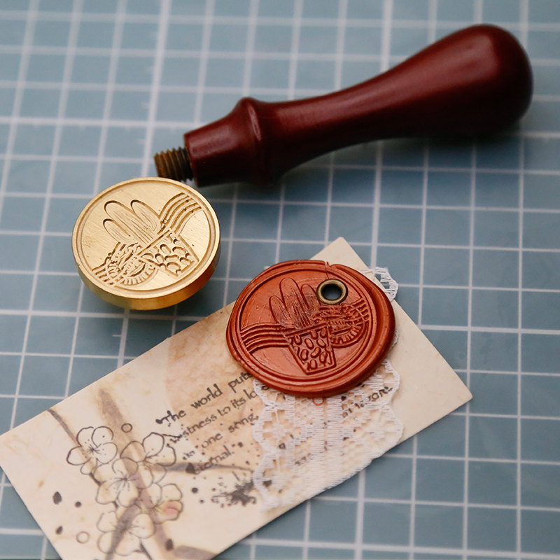 火漆印章ins复古婚礼请柬手账蜡封魔法阵鲸鱼海洋森林 邮戳蘑菇章