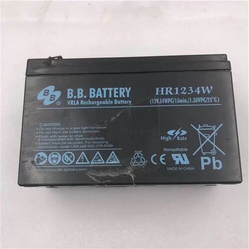 BB 美美铅酸免维护蓄电池 HR1234W 12V9AHUPS电源消防门禁用电池