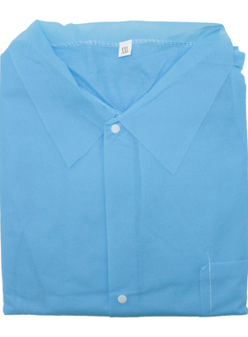 芯硅谷 L5801限次使用实验服  45g普通PP无纺布 深蓝色/白