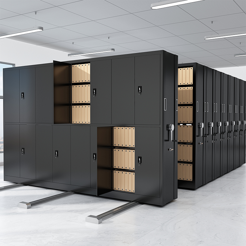 密集架可移动档案架带轨道资料文件密集柜多层财务凭证柜支持定制