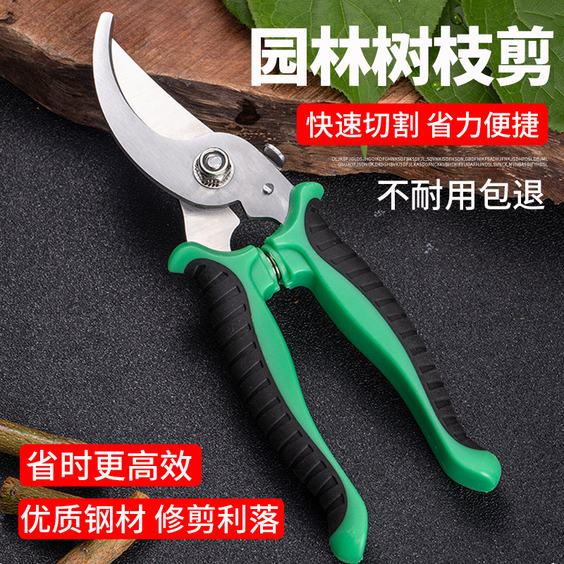 园艺剪刀修枝剪修剪树枝果树剪园林花卉省力防滑专用强力花艺剪子