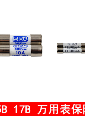 适用FLUKE万用表15B 17B 18B 代用保险 10A 500mA 38*10 32*6.3