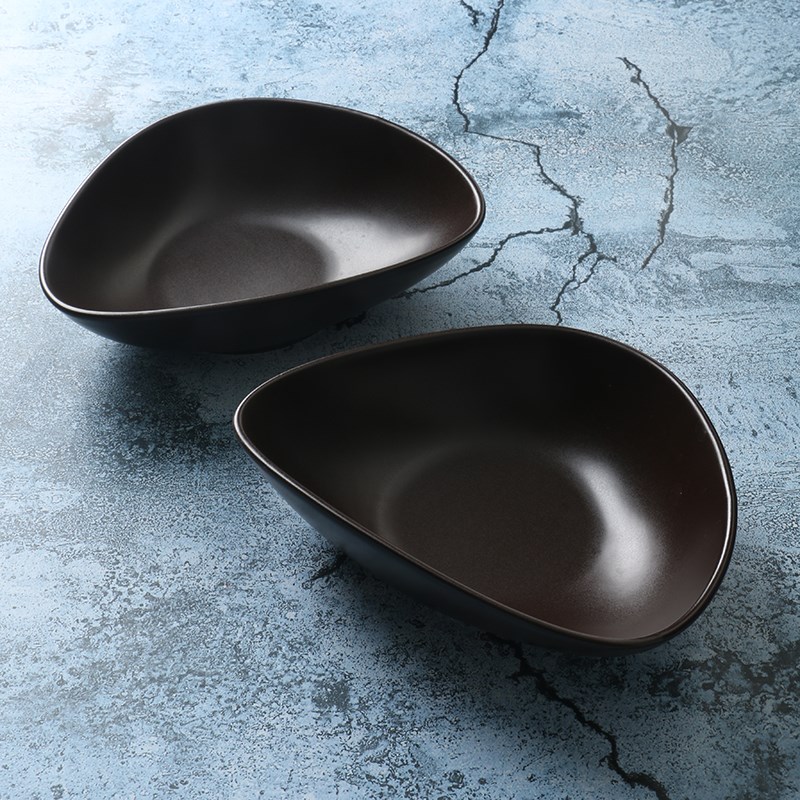 【某牌 孤品】异形德式餐具沙拉碗【高端 新骨瓷】水果深盘子