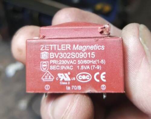 EI30/12.5 1.5VA 230V转9V 灌封变压器 BV302S09015 替代品AS3012