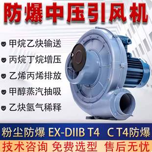 工业制药车间粉尘防爆风机FT 2真空脱水1.5KW耐腐蚀隔热鼓风机
