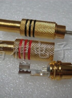 原厂直销镀金焊接339莲花插头 RCA音频信号插头 AV音响插头监控头