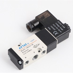 310 410 亚德客板式 AC220V DC24V 贴面电磁阀气阀4M210