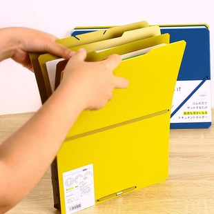 锦宫多层文件夹KING 可调厚度资料夹分类多功能文件夹 JIM松紧带式