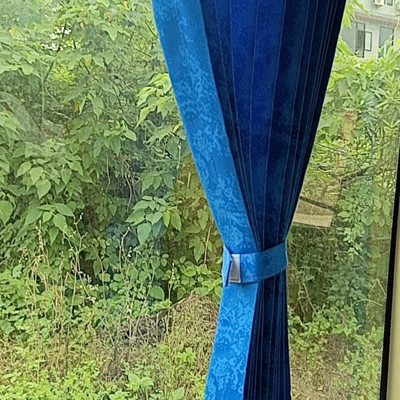 大巴客车全车窗帘金龙公交校车折叠式窗帘宇通中巴考斯特加厚提花