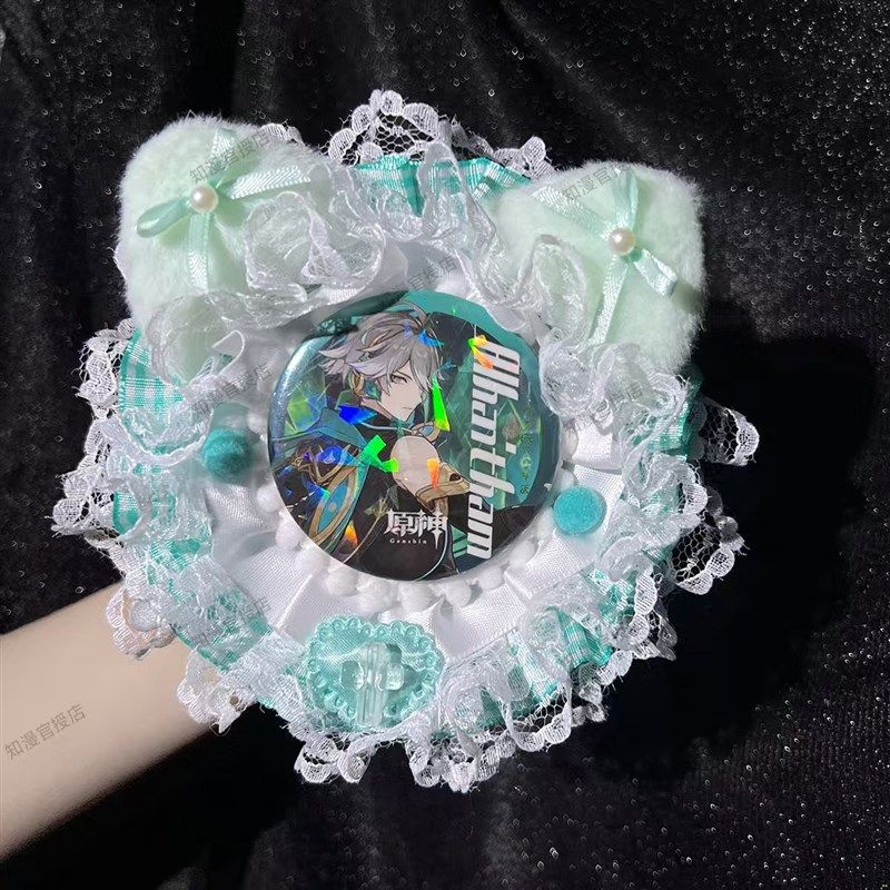 蕾丝猫吧唧托谷美配58-75mm谷子徽章谷子吧唧痛包diy材料手作成品,模玩/动漫/周边/娃圈三坑/桌游,谷美,淘宝优惠券,粉丝福利购,淘宝优惠卷