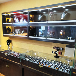 实木饰品展示柜玉器柜珠宝柜精品首饰展柜玻璃陈列柜珠宝首饰柜台