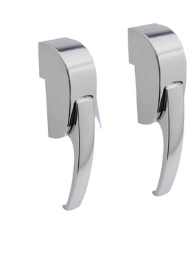 MS319 冷库柜门拉手锌合金L型烤箱把手锁控制柜开关门执手锁