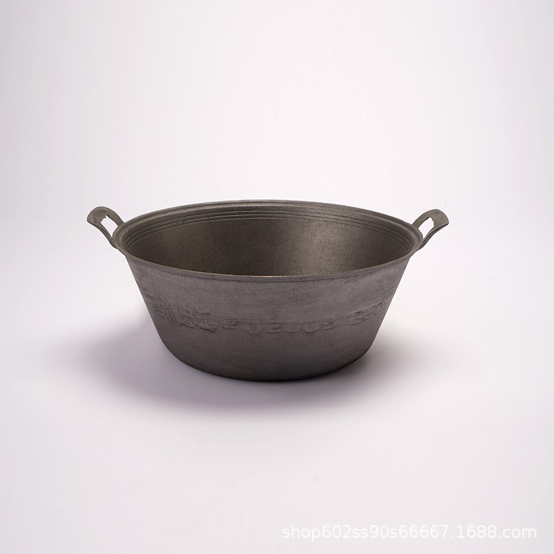 江油宏江铁锅无涂层铁锅桶锅炖锅,厂家直销非遗铸铁炖锅,双耳炖