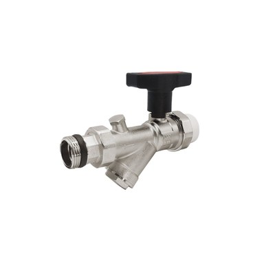 防冷凝水直式PPR32过滤球阀地热地暖分水器全铜球阀带表总阀套阀