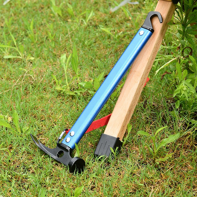 户外锤铝合金手柄锤天幕拔钉器野营帐篷地钉锤多功能登山露营榔头