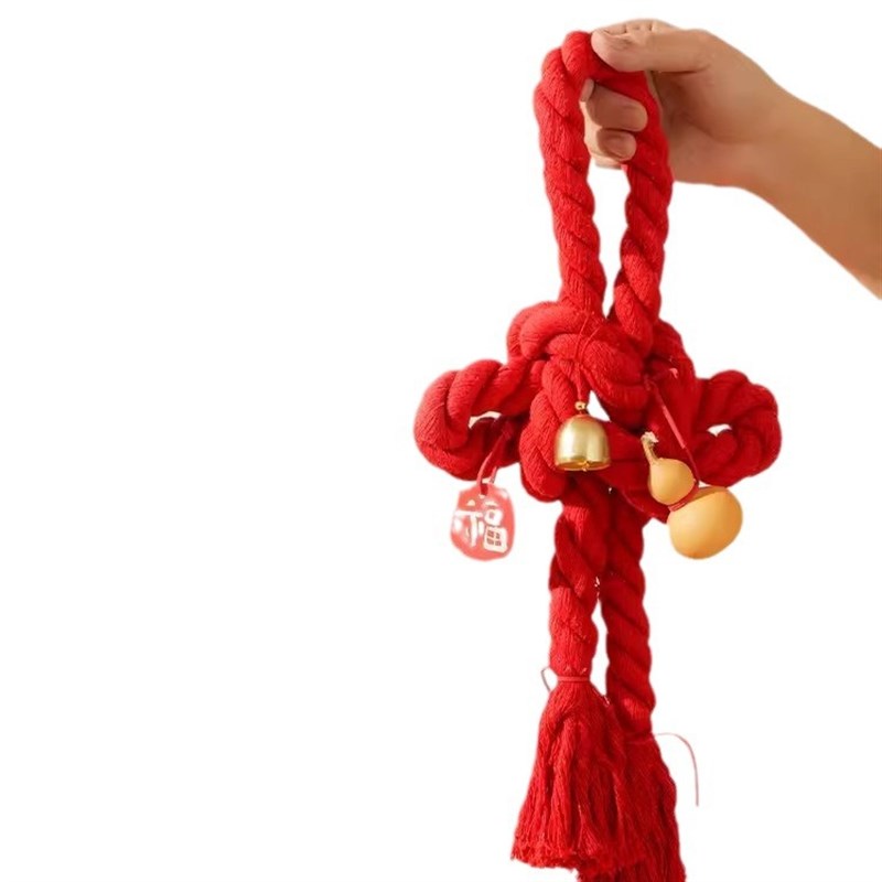 婚房布置结婚门把手小挂件万字结喜字大门挂饰卧室男女方新房装饰