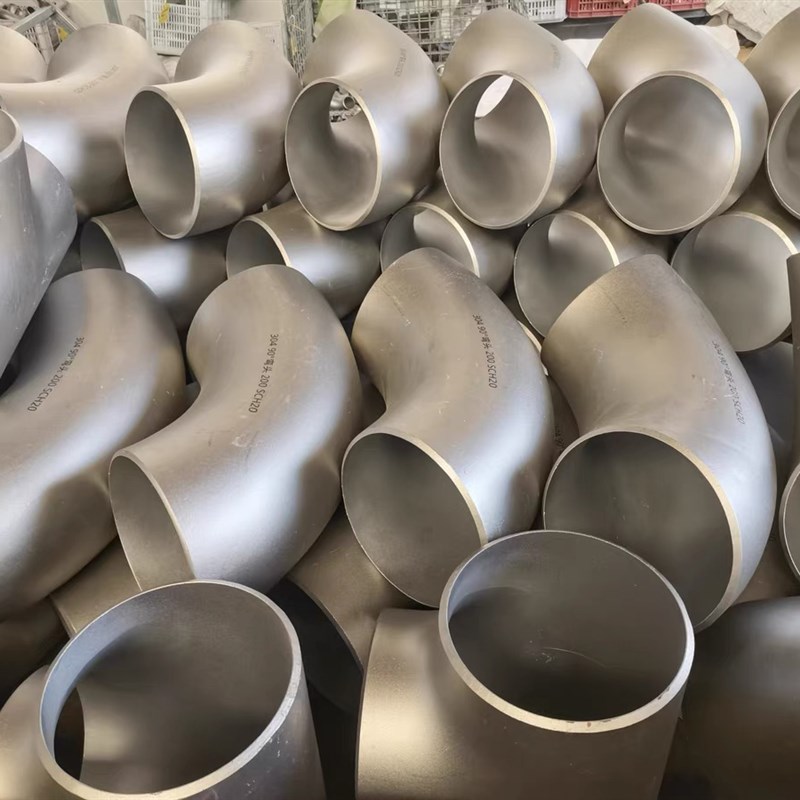 304不锈钢焊接弯头90度工业级32冲压管件直角管道接头12-325