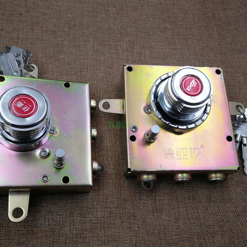 老式防盗门锁自动锁佳卫自动碰锁十字锁芯石牛铁门锁体大中小号