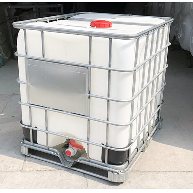 全新IBC吨桶1吨塑料化工桶油桶带架子集装桶大号塑料桶储水罐方形