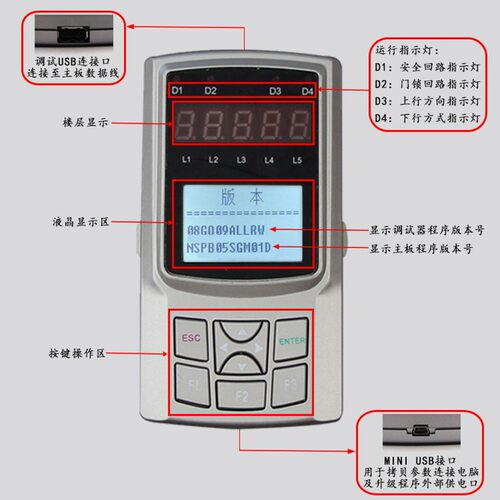 新时达万能服务器万能协议08GQ09 电梯AS380调试器二代手持操作器