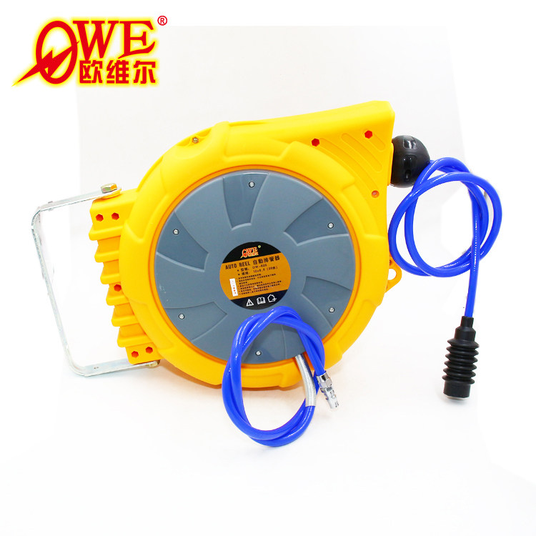 欧维尔OW-620气鼓自动卷管器气管卷轮座排管伸缩吊轮20米10*6.5mm