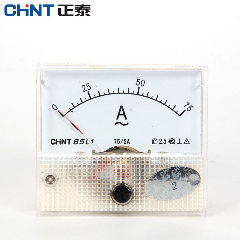 正泰85L1AV小机械交流指针电流表电压表表头 5 10  30 50A安 450V