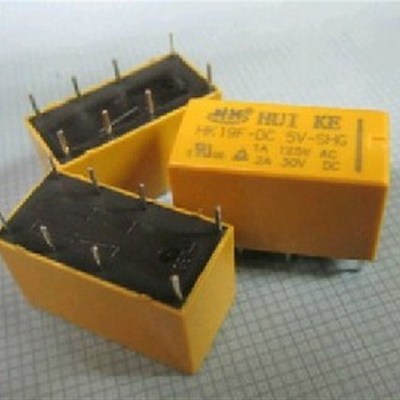 汇科HUIKE继电器HK19F-DC5V-SHG 1A 125VAC 2A 30VDC 8脚
