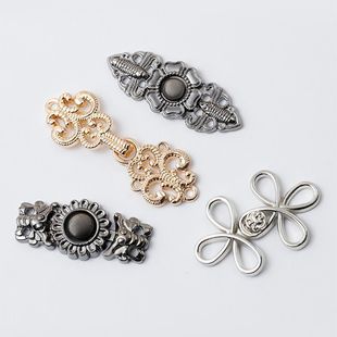 汉服子母扣旗袍明制衣领扣中国风金属盘扣对扣儿童古装风祥云扣子