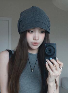 日杂风帽子复古女款2026