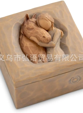 新款情侣收纳盒 情人节摆饰 树脂工艺品居家装饰品礼品