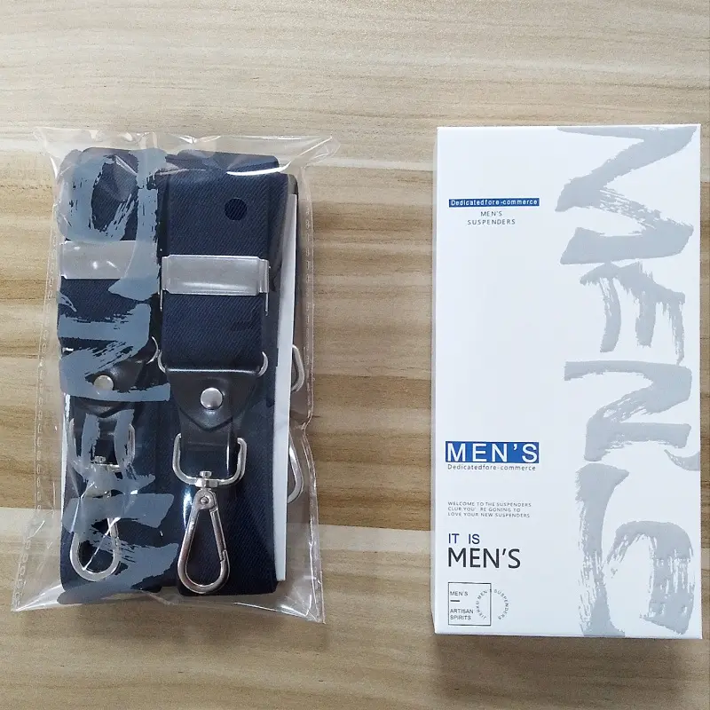 电商货源成人男士四夹勾扣背带松紧带弹力裤子吊裤带