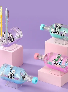 新款夜光油滴液体流沙学生笔插摆件滴漏工艺品油漏厂