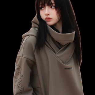 MMXXi滑雪卫衣防水防风加厚女上衣暖宽松滑雪服白色灰色套装新款