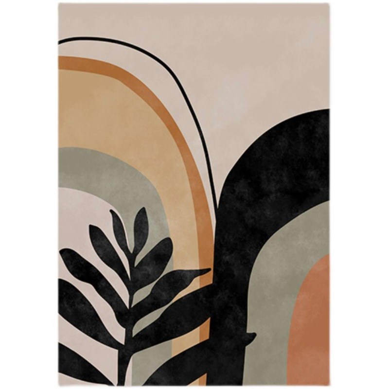 Abstract Line Face Art LeavesA Minimalist Wall Art Home Deco