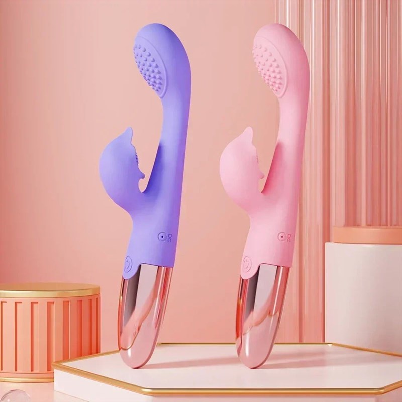 G Spot Dildo Vibrator for WomenD Rabbit Vibration Silicone