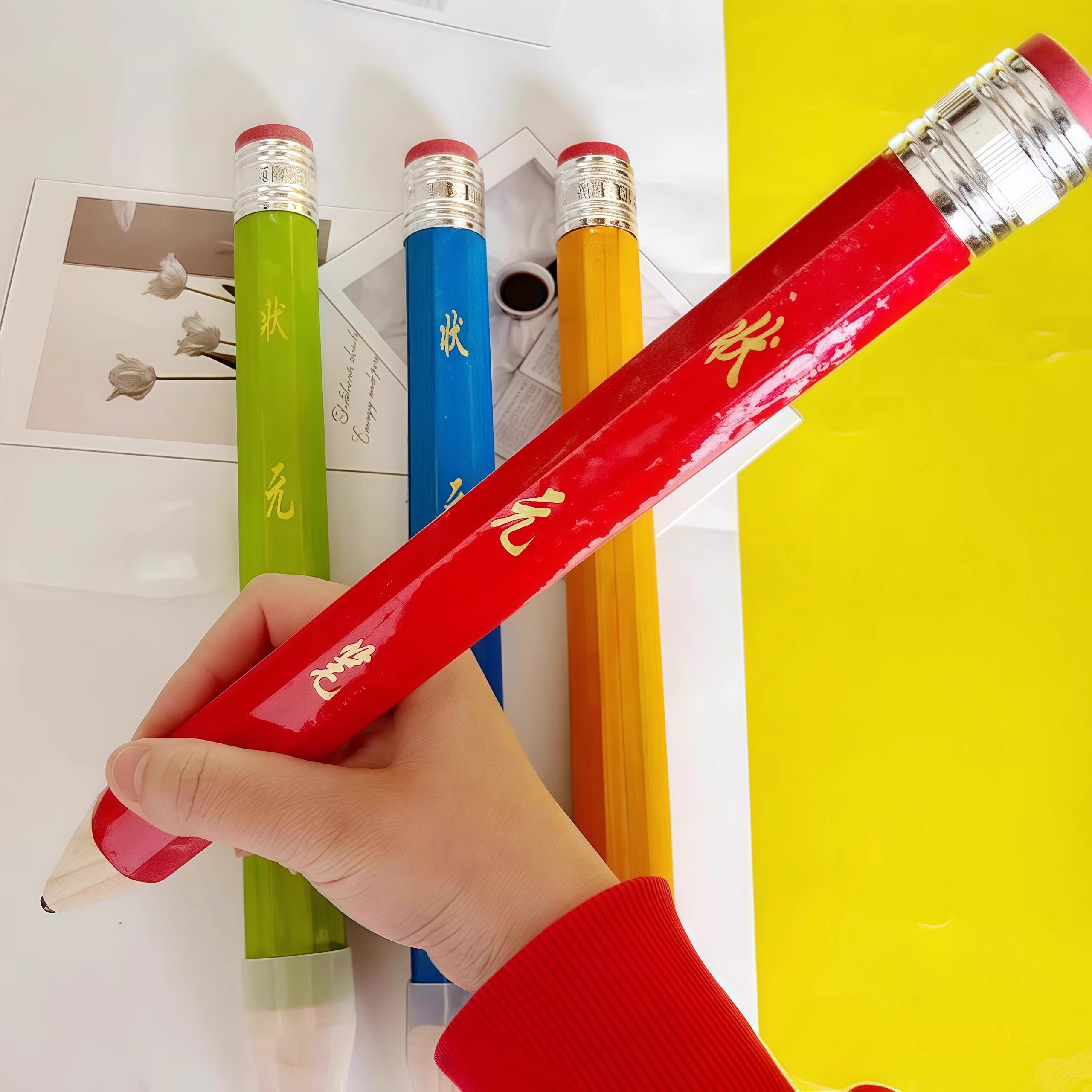 超大号铅笔搞怪小玩意粗笔状元笔学生奖品个性创意铅笔礼品愚人节