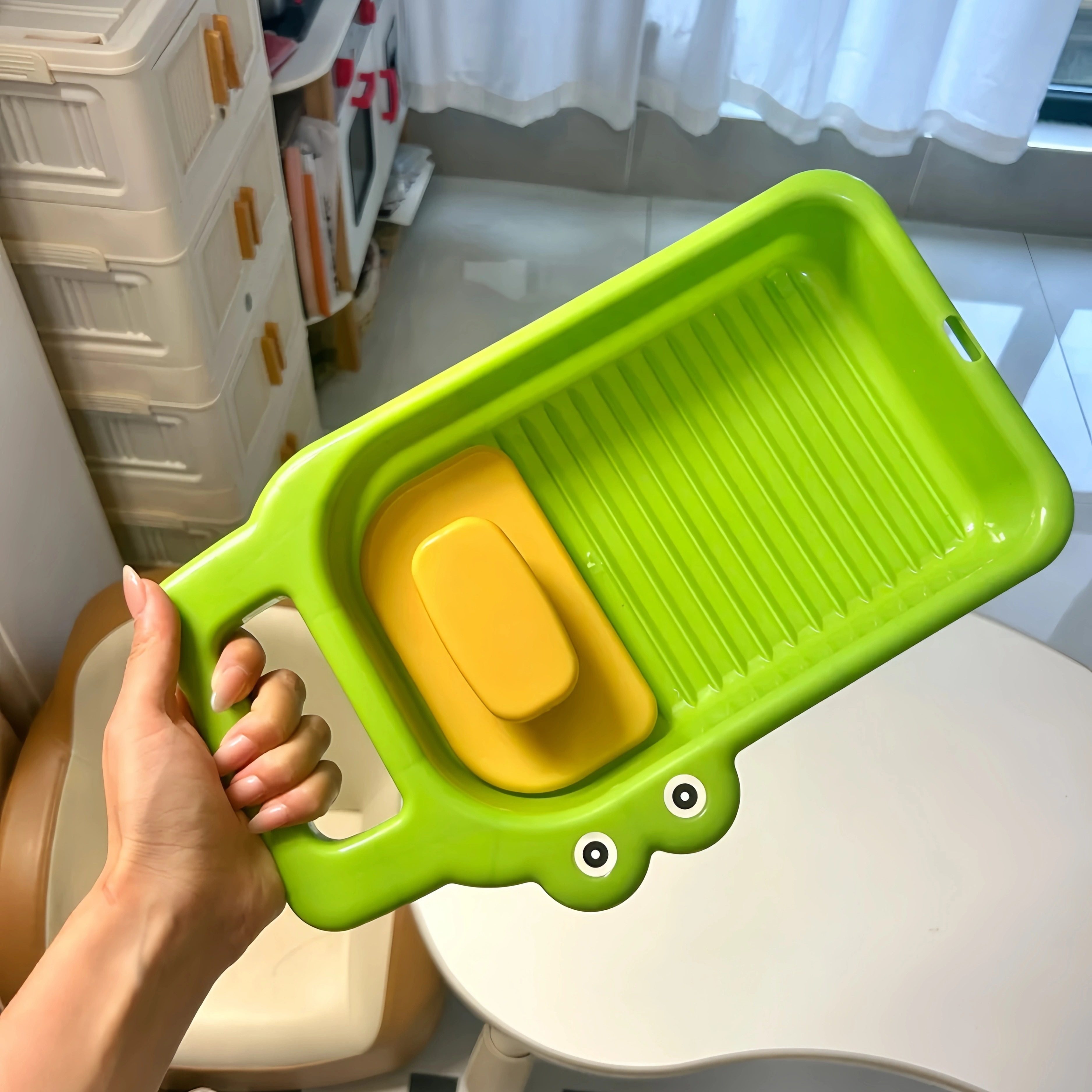 搓衣板家用卡通鳄鱼洗衣板滚轮式宿舍手洗内衣多功能防滑洗衣板,收纳整理,搓衣板,淘宝优惠券,粉丝福利购,淘宝优惠卷