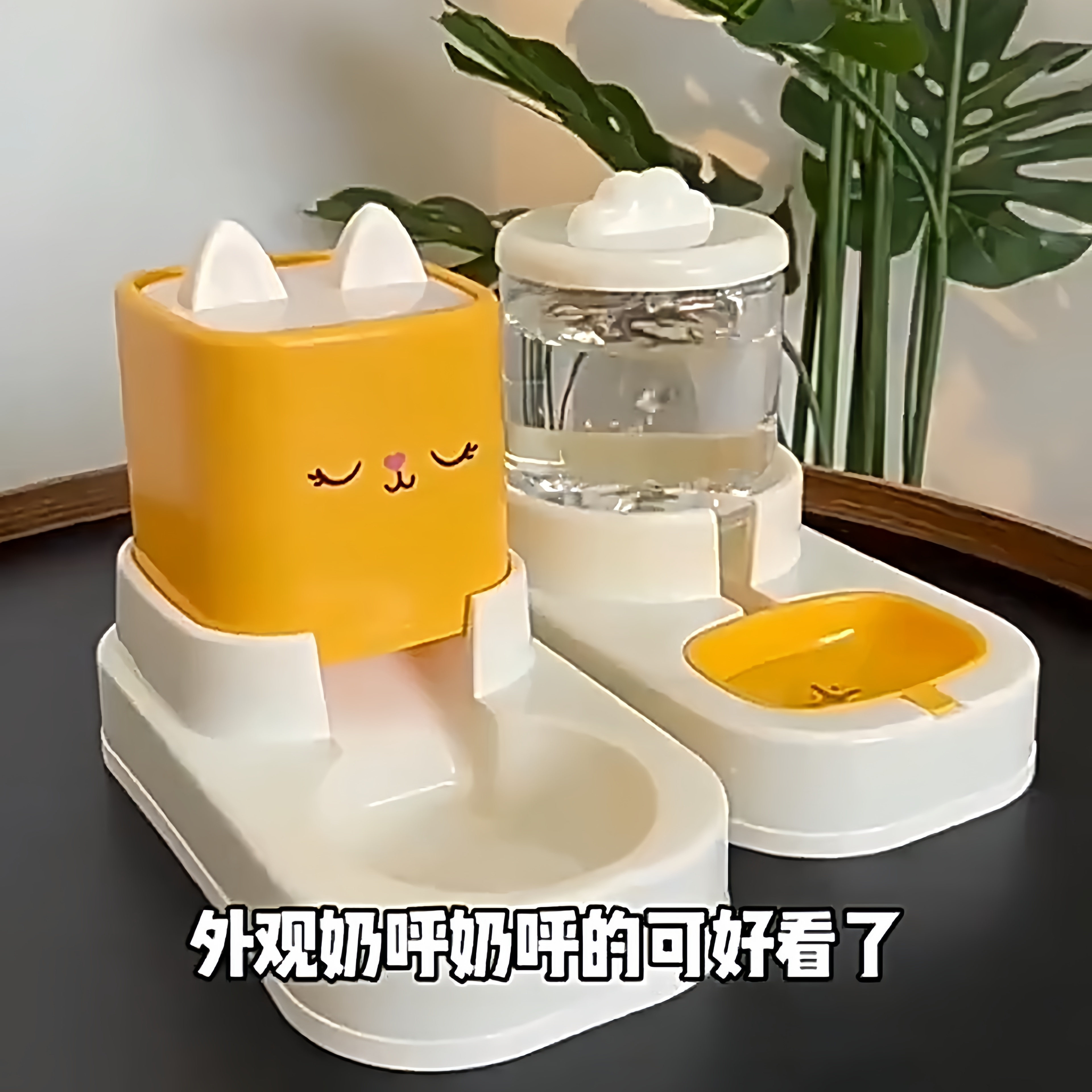 猫咪自动饮水机猫粮自动喂食器大容量不插电防打湿宠物喝水神器