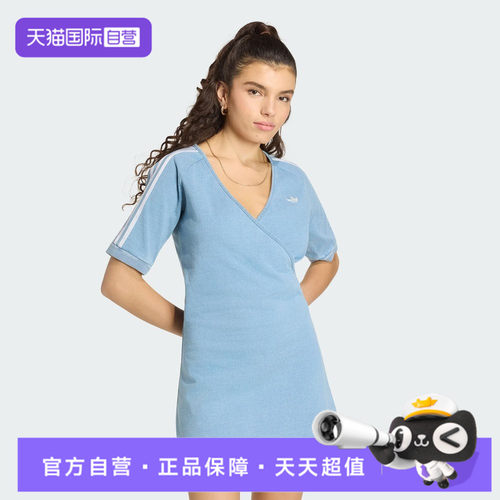 【自营】adidas阿迪三叶草DENIM DRESS女子运动休闲连衣裙KZ5056