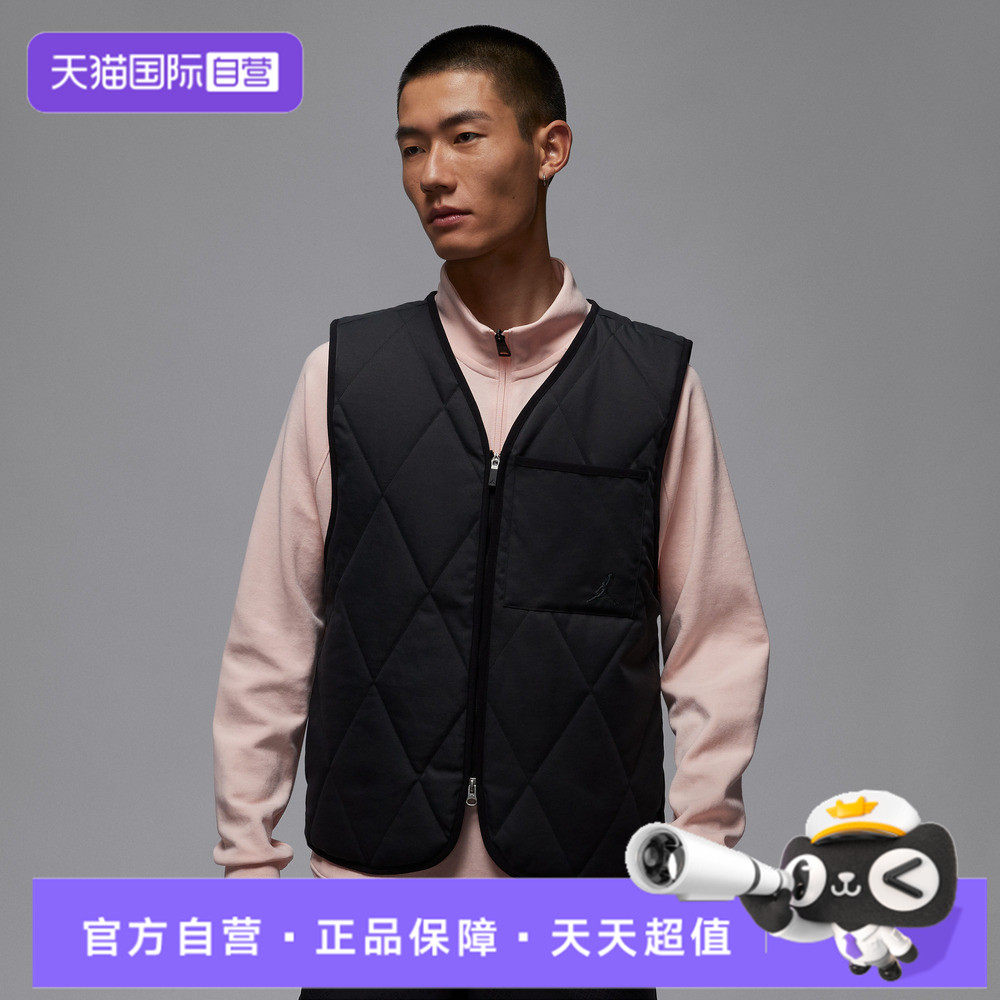 【自营】NIKE耐克男子AS M J TF GOLF 运动休闲棉马甲HQ8680-010