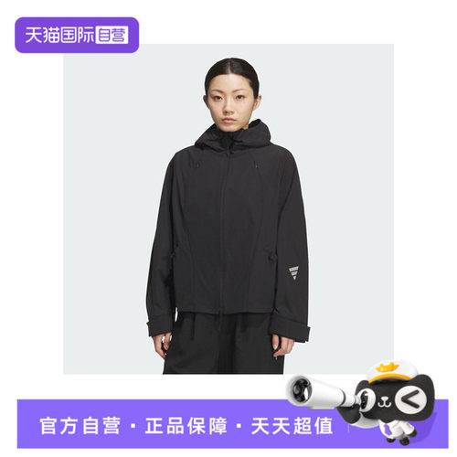 【自营】adidas阿迪达斯女子FUSTL W WV JKT2连帽运动外套KC2713